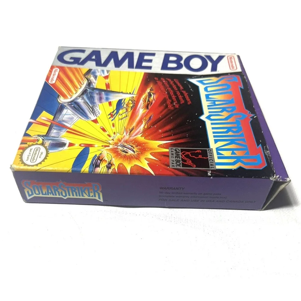 Solar Striker Nintendo Game Boy Complete W/ Manual & Box Vintage Video Game